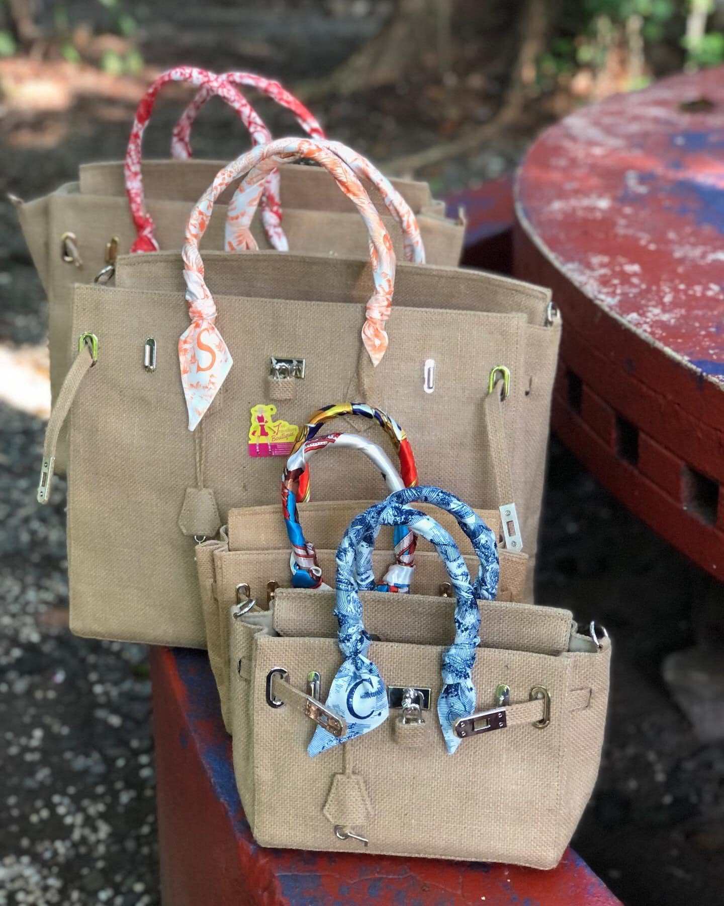 Birkin Jute Style Bag