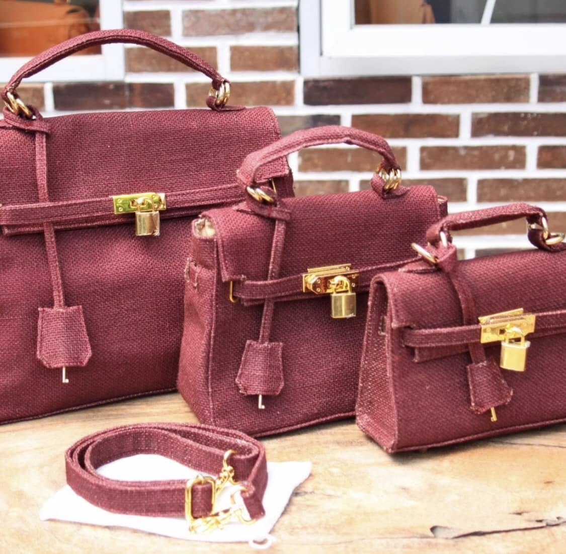Multicolor Jute Kelly Bag