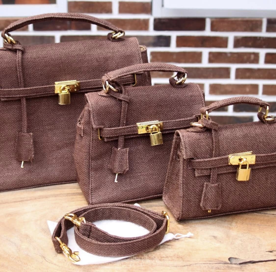 Multicolor Jute Kelly Bag