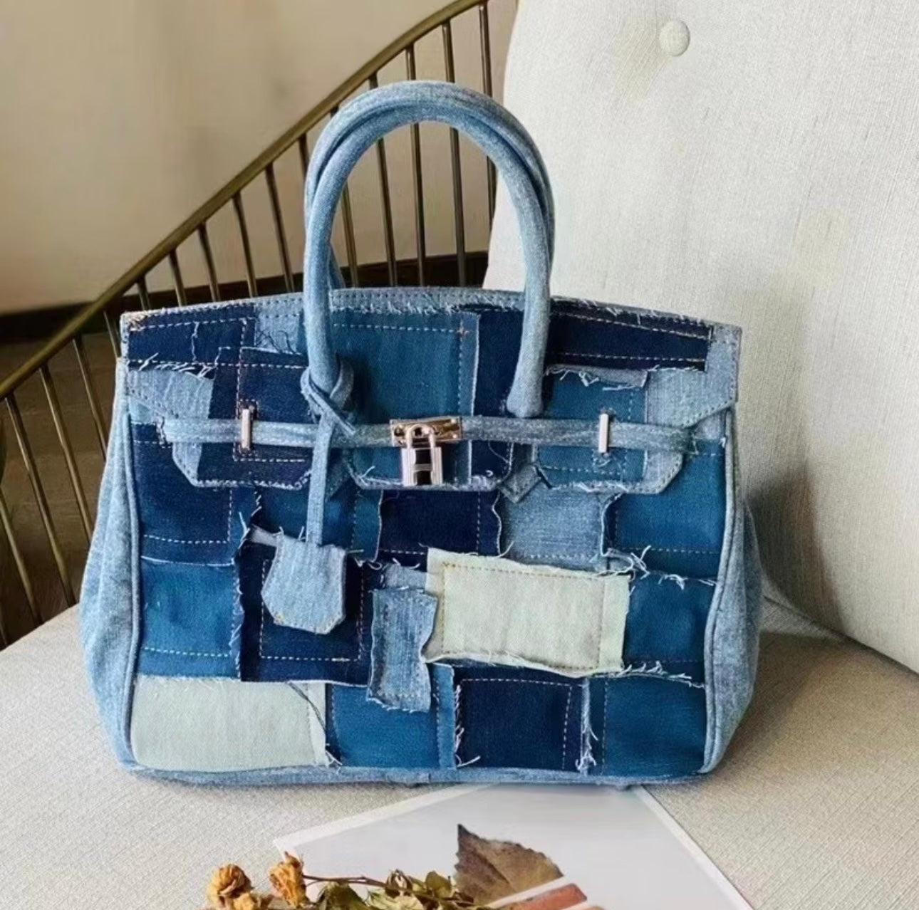 35cm Denim Jeans Bag
