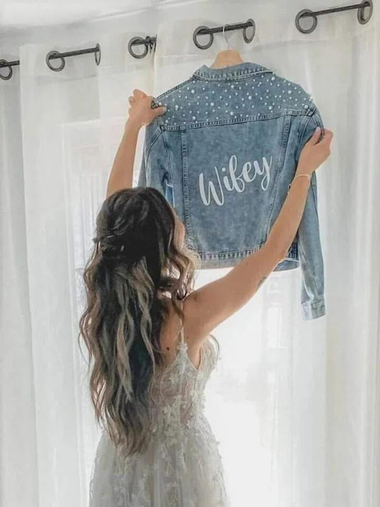 Custom Bridal Denim Jacket