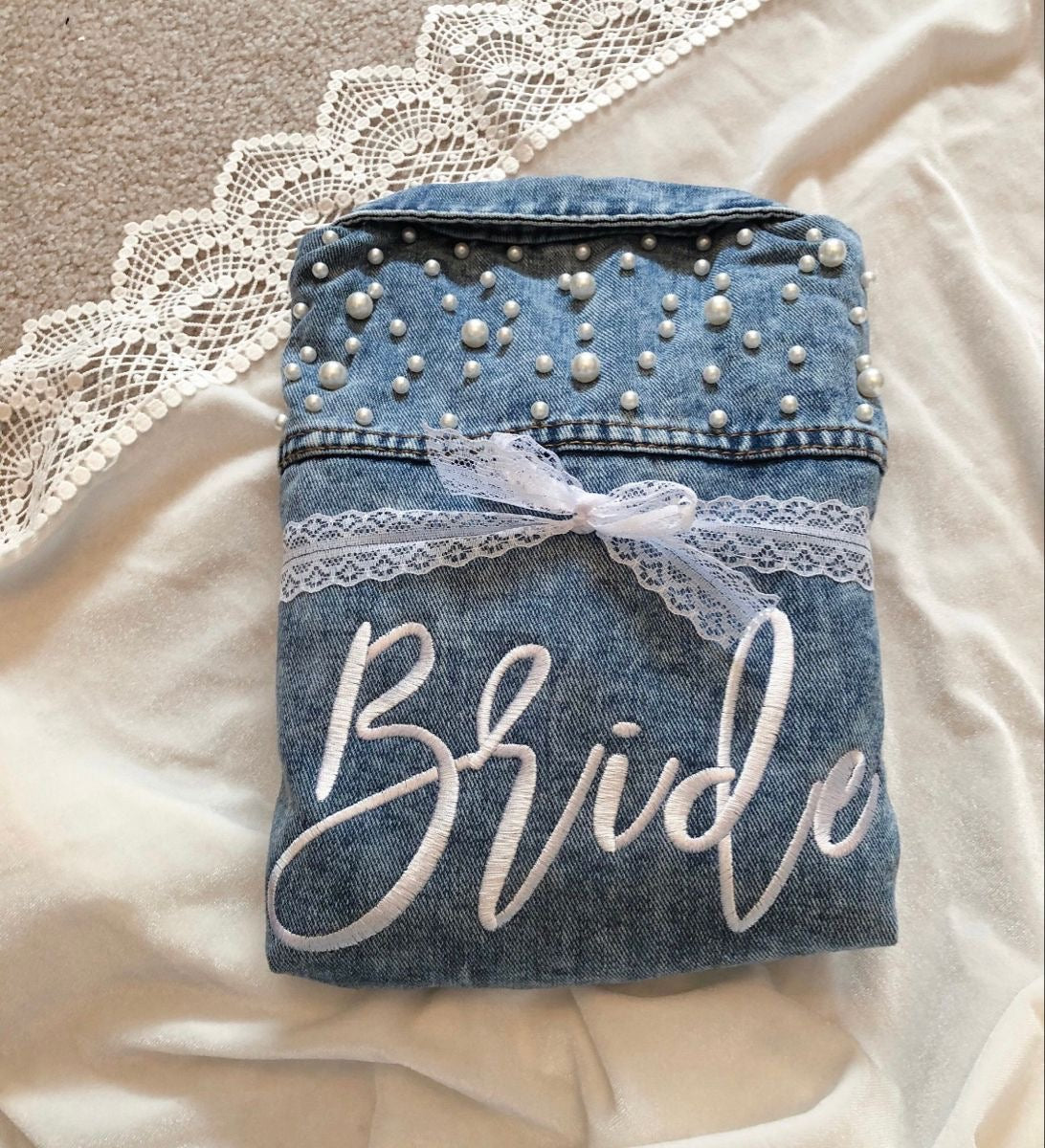 Custom Bridal Denim Jacket