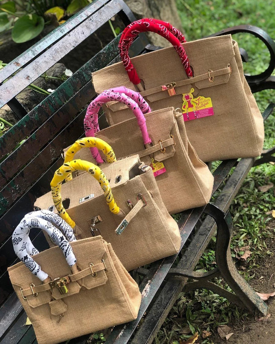 Birkin Jute Style Bag