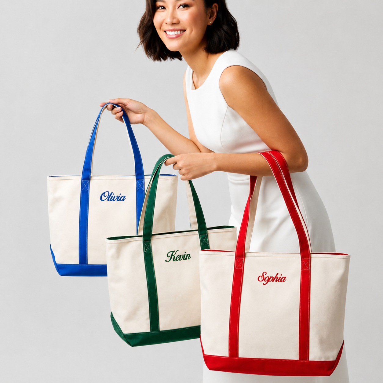 Coral Canvas Bag