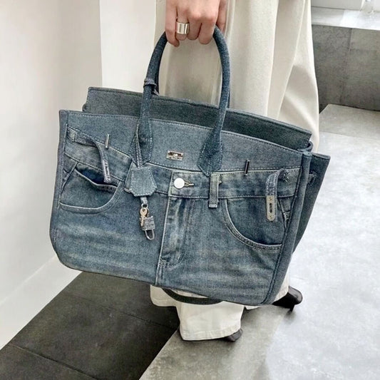 35cm Denim Jeans Bag