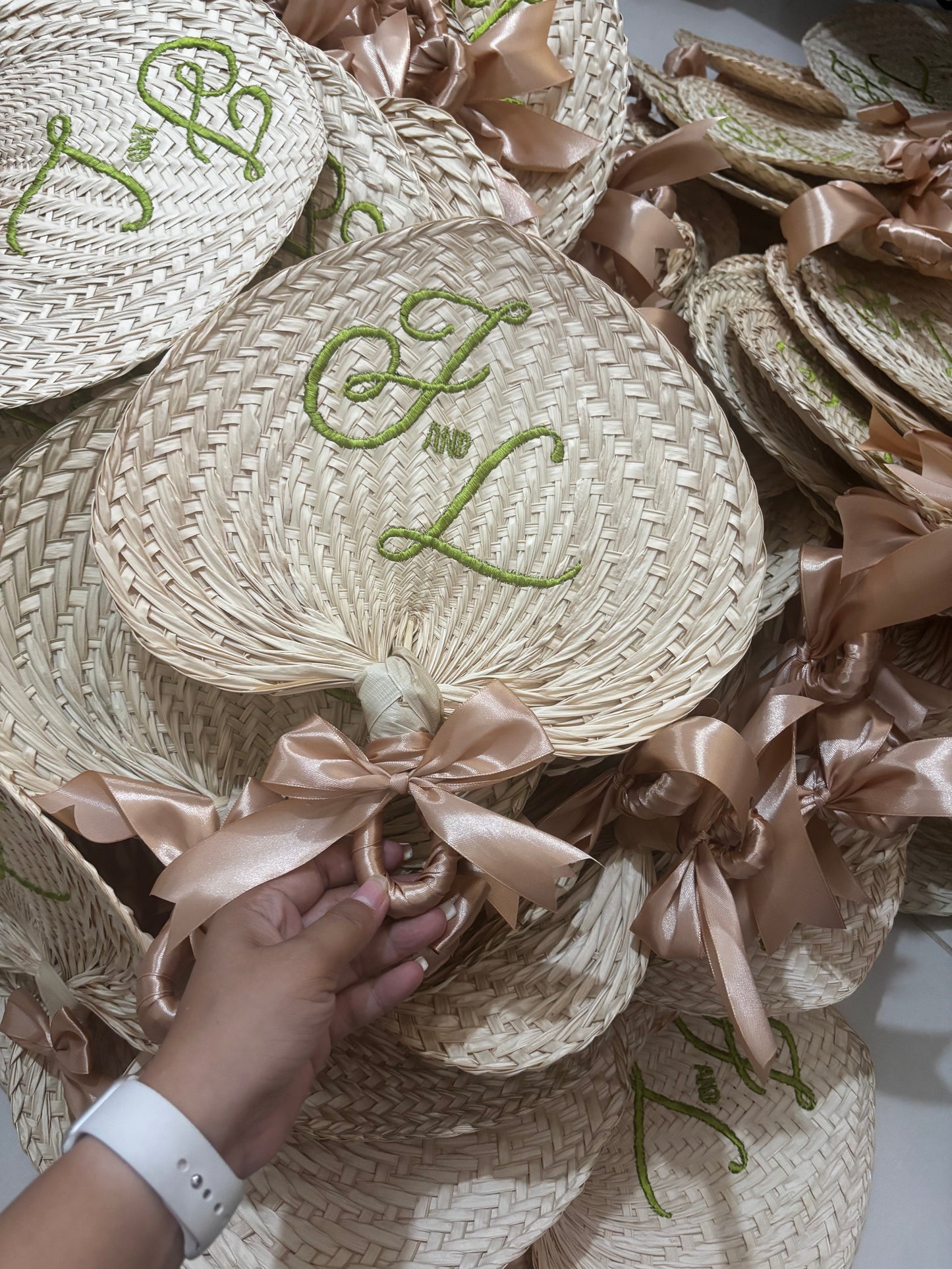 Wedding Hand Fan | Embroidered Abaniko